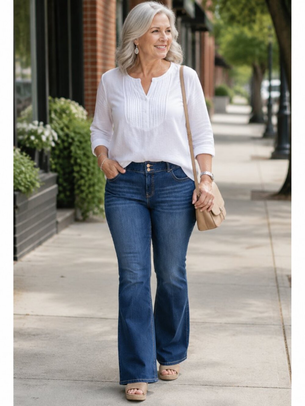 Lane Bryant Bootcut Jeans Size 20 Regular Tighter Tummy Stretch Denim  Descripti